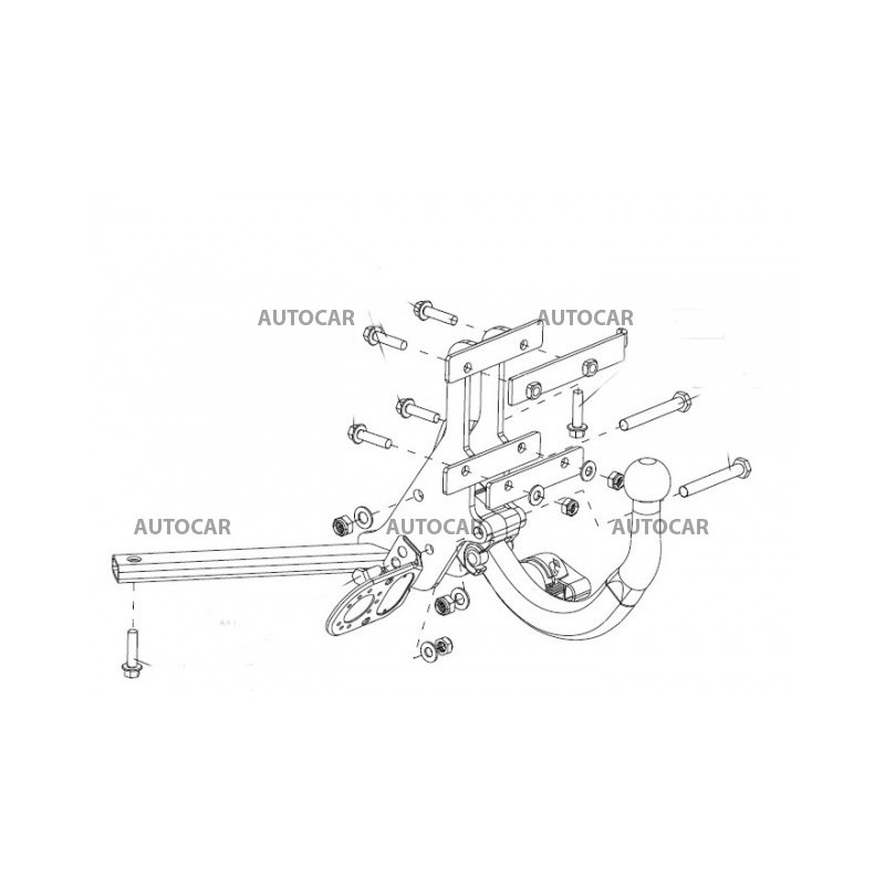 Ťažné zariadenie pre 38784 - Combi (Sporthatch) - automatický systém - od 2005 do 