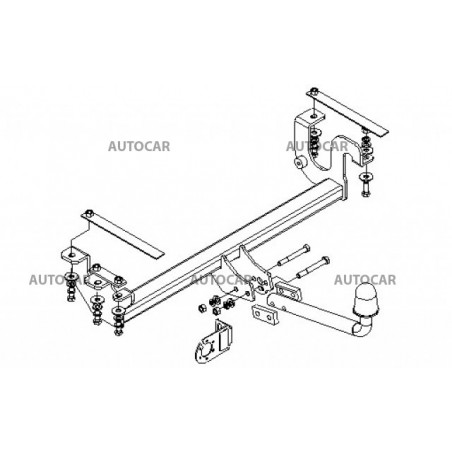 Ťažné zariadenie pre JIMNY - 3/5dv., pasuje aj na r. 2005 - automatický systém - od 1998 do 