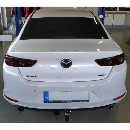 Ťažné zariadenie pre Mazda 3 - 4 dv. - odnímateľný vertikálny bajonetový systém