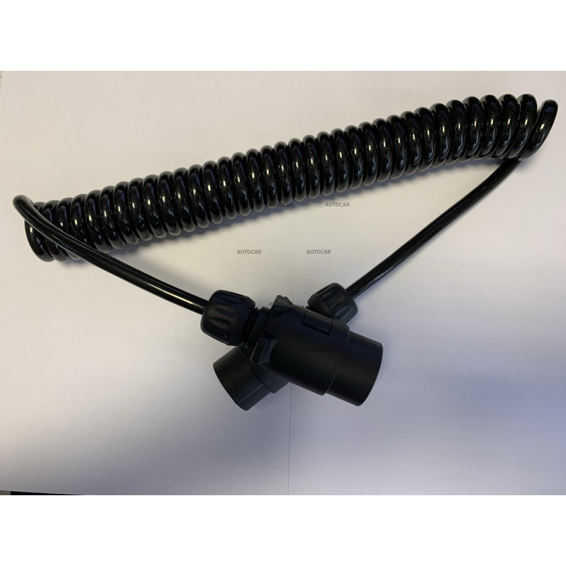 Prepojovací špirálový kábel - 2x zástrčka 7-PIN