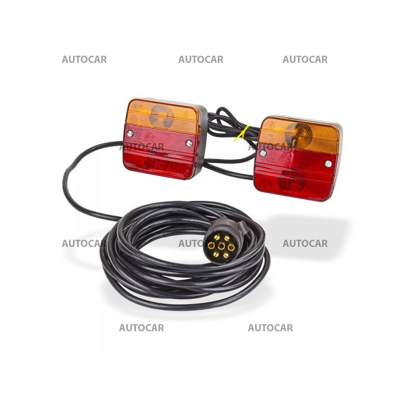 Sada osvetlenia AGRO 7pin - s magnetickým úchytom - kábel 7,5 m