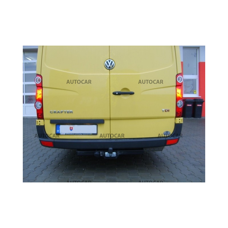 Ťažné zariadenie pre Volkswagen CRAFTER - Dodávka bez schodíka - Rázvor 3,665 / 4,325 m - skrutkový systém