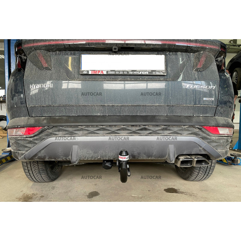 Ťažné zariadenie pre Hyundai TUCSON - odnímateľný vertikálny bajonetový systém