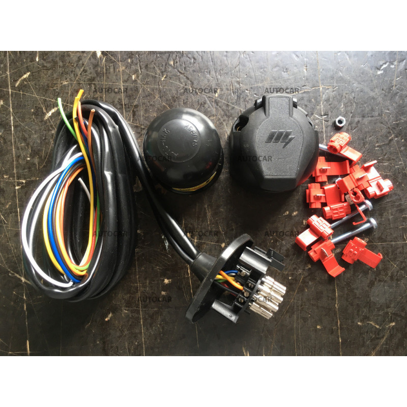 13 PIN - Univerzálna elektroinštalácia pre ťažné zariadenia (so spiatočkou, stálym prúdom a dobíjaním)