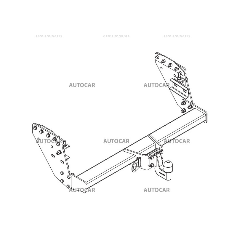 Ťažné zariadenie pre Mitsubishi L200 - skrutkový systém