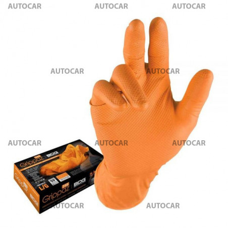 Grippaz 246 - Protišmykové nitrilové rukavice - oranžové - veľkosť M (08) Grippaz 246 - Protišmykové nitrilové rukavice - oranžové - veľkosť M (08)