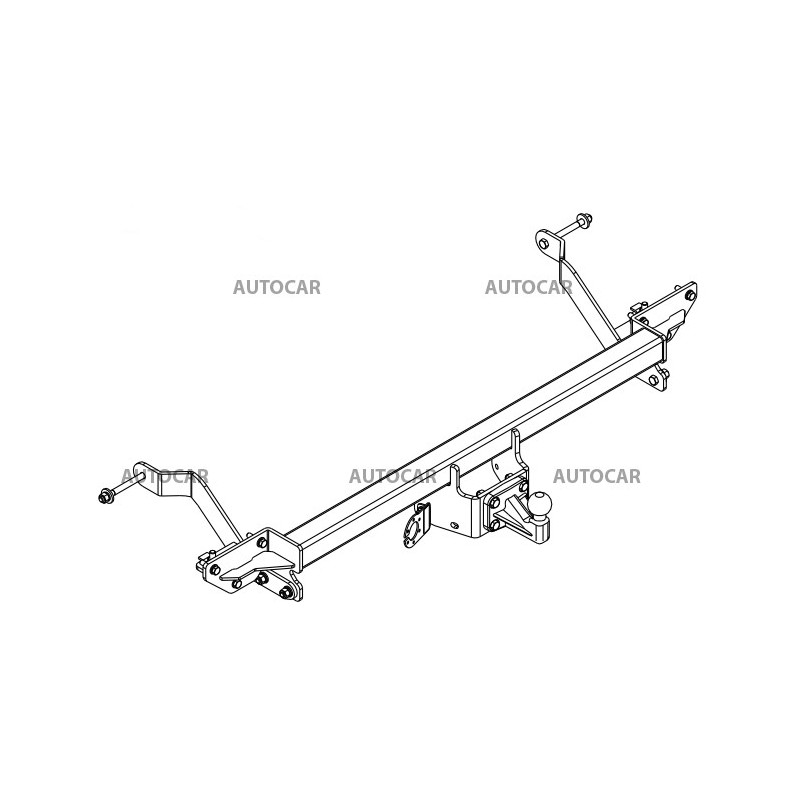 Ťažné zariadenie pre Peugeot BOXER - Dodávka L1, L2, L3 - skrutkový systém