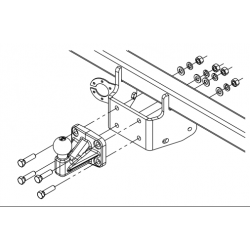 Ťažné zariadenie pre Peugeot BOXER - Dodávka L4, L5 - skrutkový systém