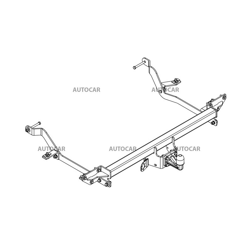 Ťažné zariadenie pre Citroen JUMPER - Dodávka L4, L5 - skrutkový systém