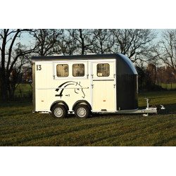 Remorcă frânată cu două axe...