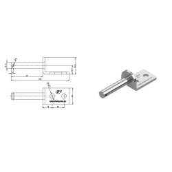 Suport balamaua Ø 12 mm