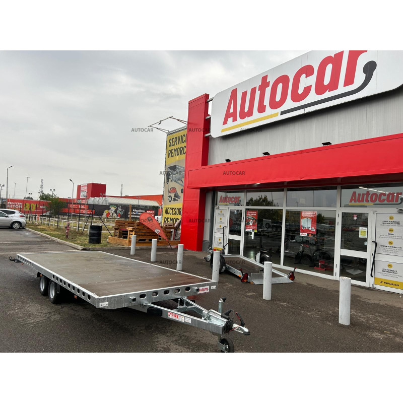 Transportator universal cu două axe 5m 2,7t fără pereți laterali