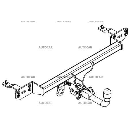 Cârlig de remorcare pentru MG ZS Hybrid+ - sistem demontabil automat - horizontal - din 06.2023 - Cârlig de remorcare pentru MG ZS Hybrid+ - sistem demontabil automat - horizontal - din 06.2023 -