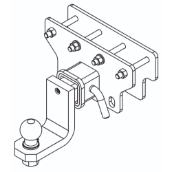 Cârlig de remorcare pentru JEEP GLADIATOR - cu o bilă americană de remorcare