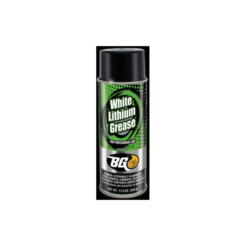 BG 480 WHITE LITHIUM GREASE - Unsoare albă de plastic în spray.