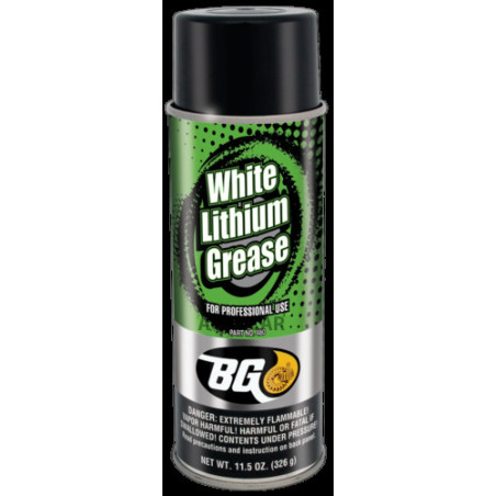 BG 480 WHITE LITHIUM GREASE - Unsoare albă de plastic în spray.