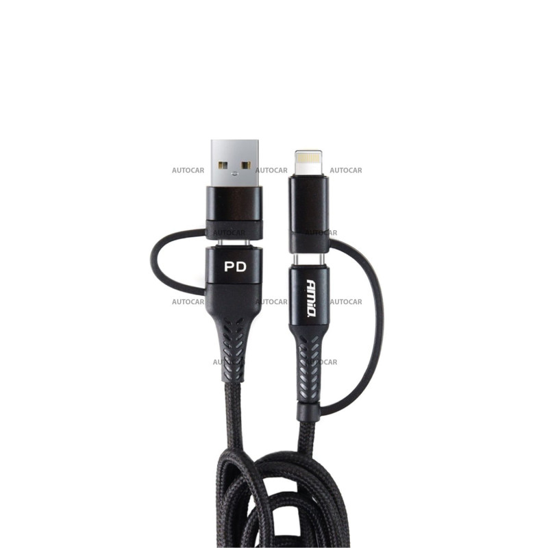 Cablu de încărcare și date universal AMIO - Încărcare rapidă PD