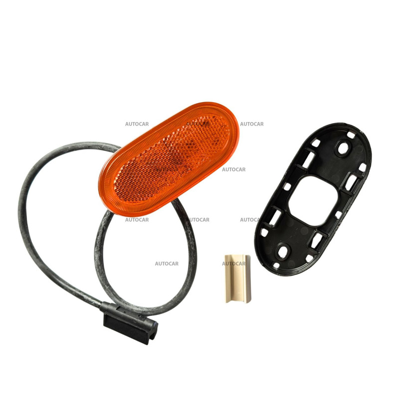 Lumină de poziție LED WAS galbenă 12/24V – cablu 0,5 m