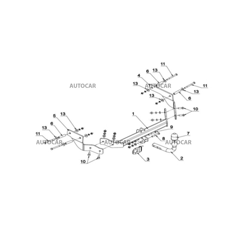 Ťažné zariadenie pre NEMO - 5 dv - automatický systém - od 2008 do 