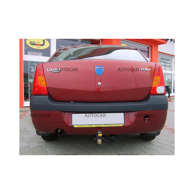 Ťažné zariadenie pre Dacia LOGAN - 4 dv. - odnímateľný bajonetový systém