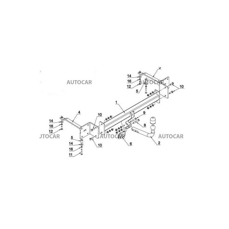 Ťažné zariadenie pre CROMA - - - automatický systém - od 2005 do 