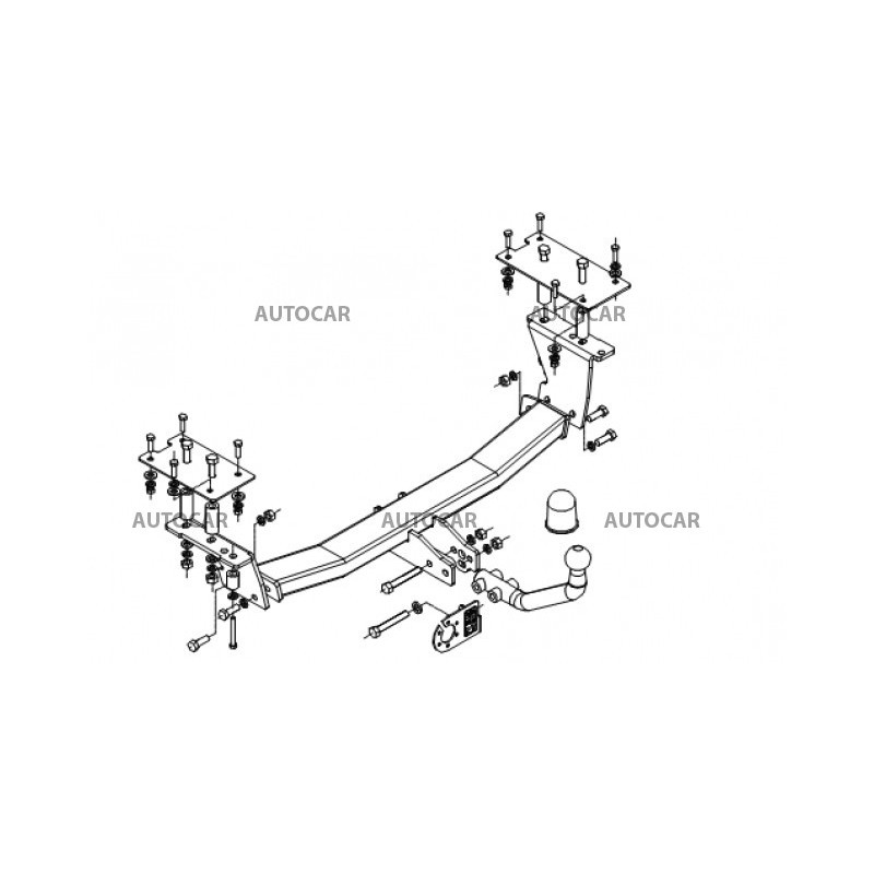 Ťažné zariadenie pre MAREA - 4dv., (185) - automatický systém - od 1996 do 2002