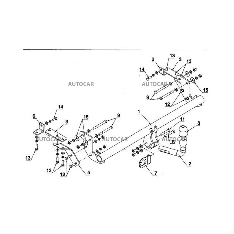Ťažné zariadenie pre ASX - skrutkový systém - od 2010