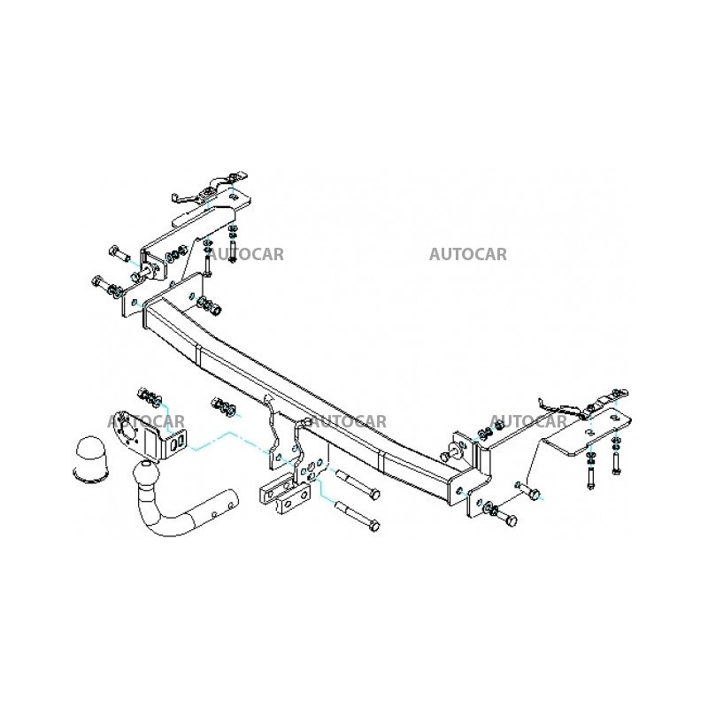 Ťažné zariadenie pre PUNTO - 3/5dv., (188) - automatický systém - od 1999/09 do Ťažné zariadenie pre PUNTO - 3/5dv., (188) - automatický systém - od 1999/09 do