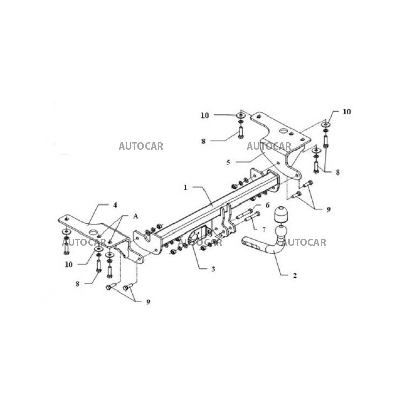 Ťažné zariadenie pre COROLLA - 4dv E15 - automatický systém - od 2013