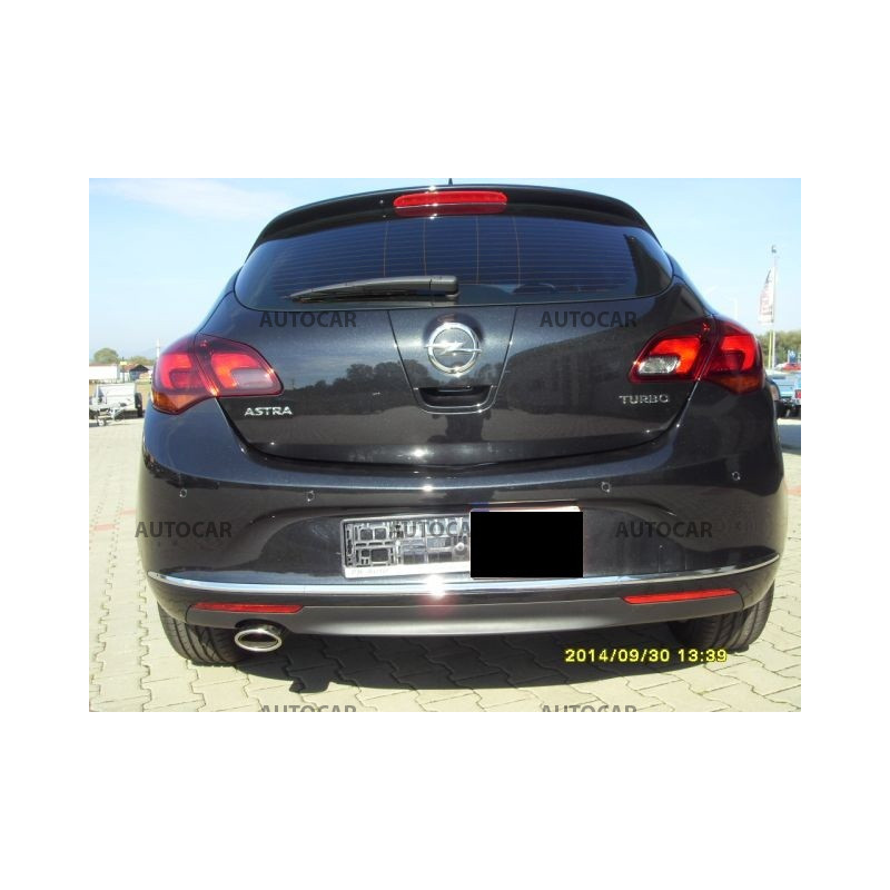 Ťažné zariadenie pre Opel ASTRA - "J" - odnímateľný vertikálny bajonetový systém