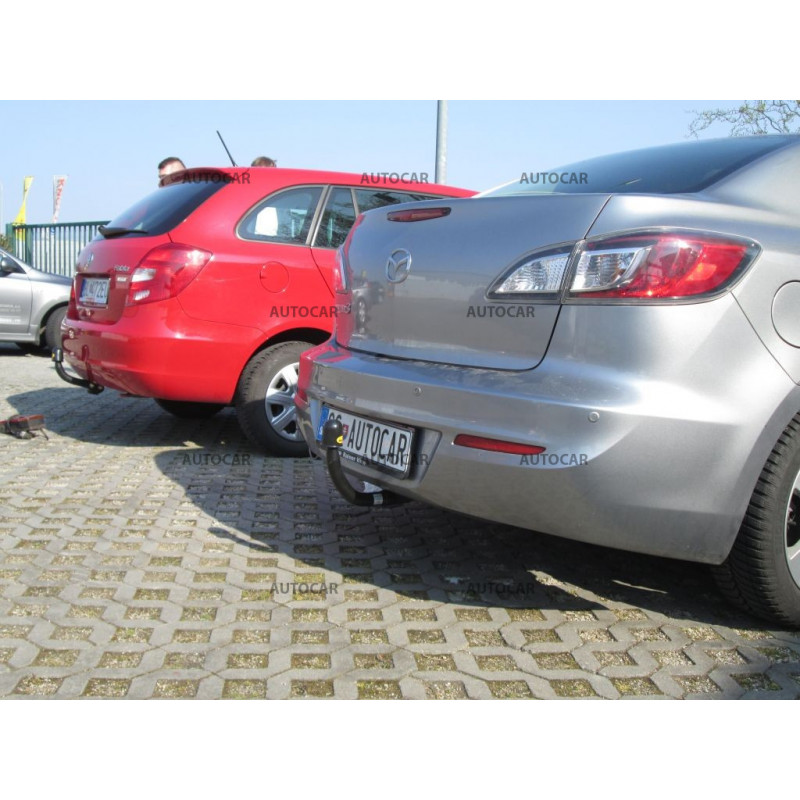 Ťažné zariadenie pre Mazda 3 - BL - 4 dv. - odnímateľný  vertikálny bajonetový systém