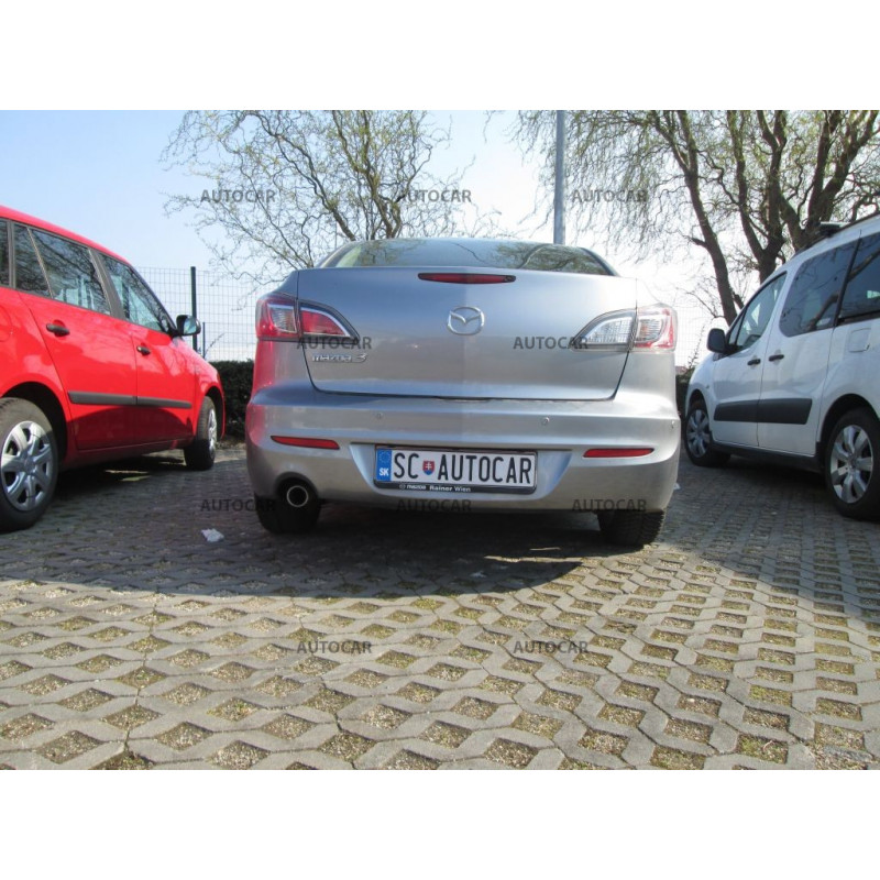 Ťažné zariadenie pre Mazda 3 - BL - 4 dv. - odnímateľný  vertikálny bajonetový systém