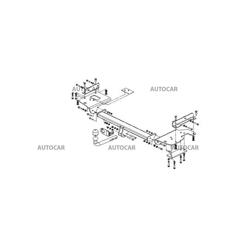 Ťažné zariadenie pre SPORTAGE - 5dv. (JM) - skrutkový systém - od 2004 do 