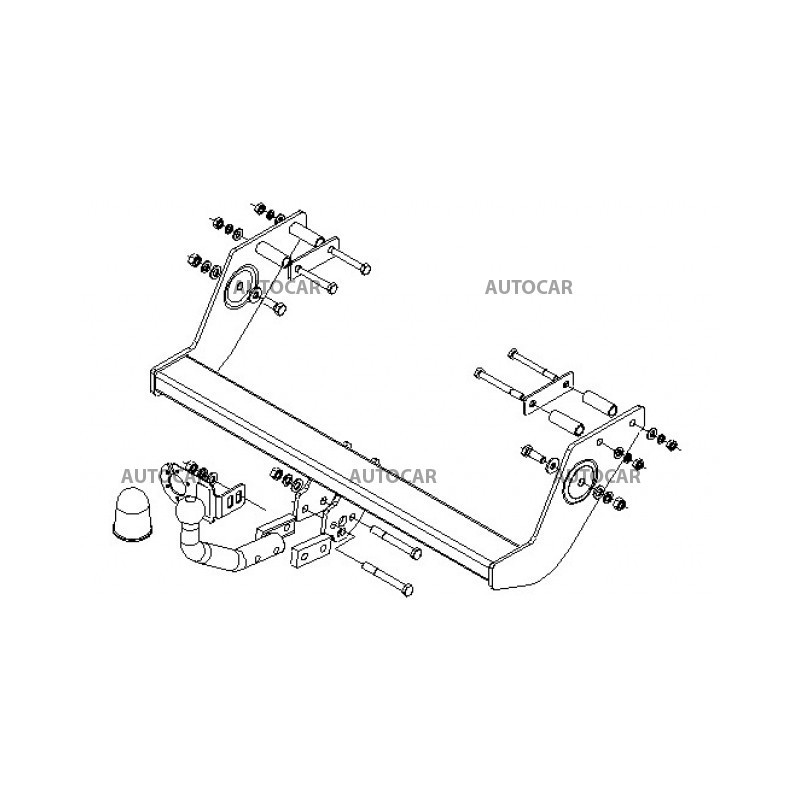 Ťažné zariadenie pre VANEO - 5 dv. (414) - automatický systém - od 2002 do 