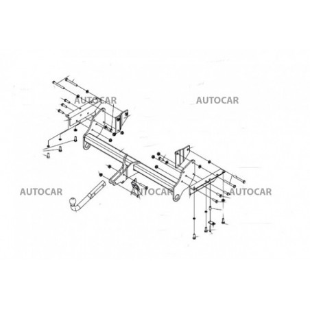 Ťažné zariadenie pre PAJERO - 3/5 dv. - automatický systém - od 2007 do Ťažné zariadenie pre PAJERO - 3/5 dv. - automatický systém - od 2007 do