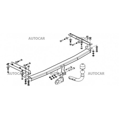 Ťažné zariadenie pre MICRA - 3/5 dv.(K 12) - automatický systém - od 2003/02 do 