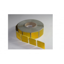 Reflexná žltá páska na autoplachty