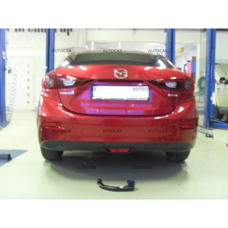 Ťažné zariadenie pre Mazda 3 - J36A - 4 dv. - odnímateľný vertikálny bajonetový systém