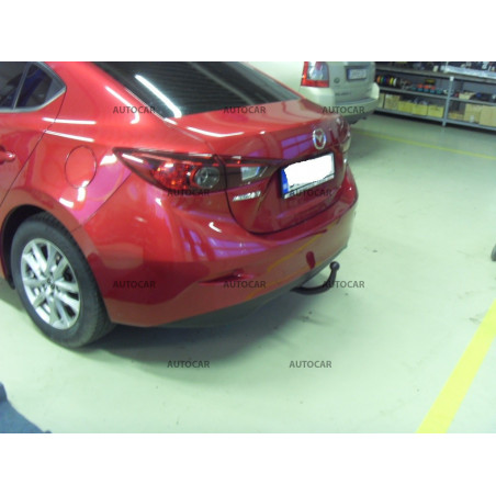 Ťažné zariadenie pre Mazda 3 - J36A - 4 dv. - odnímateľný vertikálny bajonetový systém