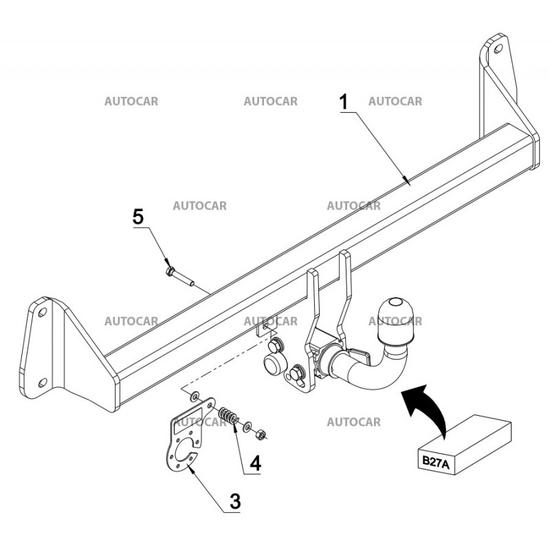 Ťažné zariadenie pre BMW X1 (F48) - automatický vertikálny systém - od 2015/- Ťažné zariadenie pre BMW X1 (F48) - automatický vertikálny systém - od 2015/-