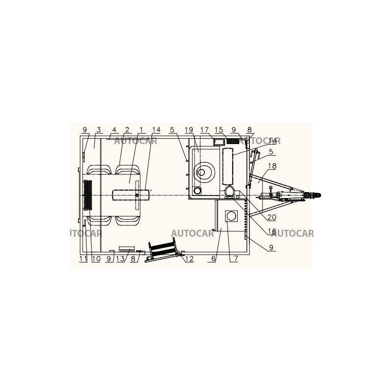Prívesný vozík Mobi 3201