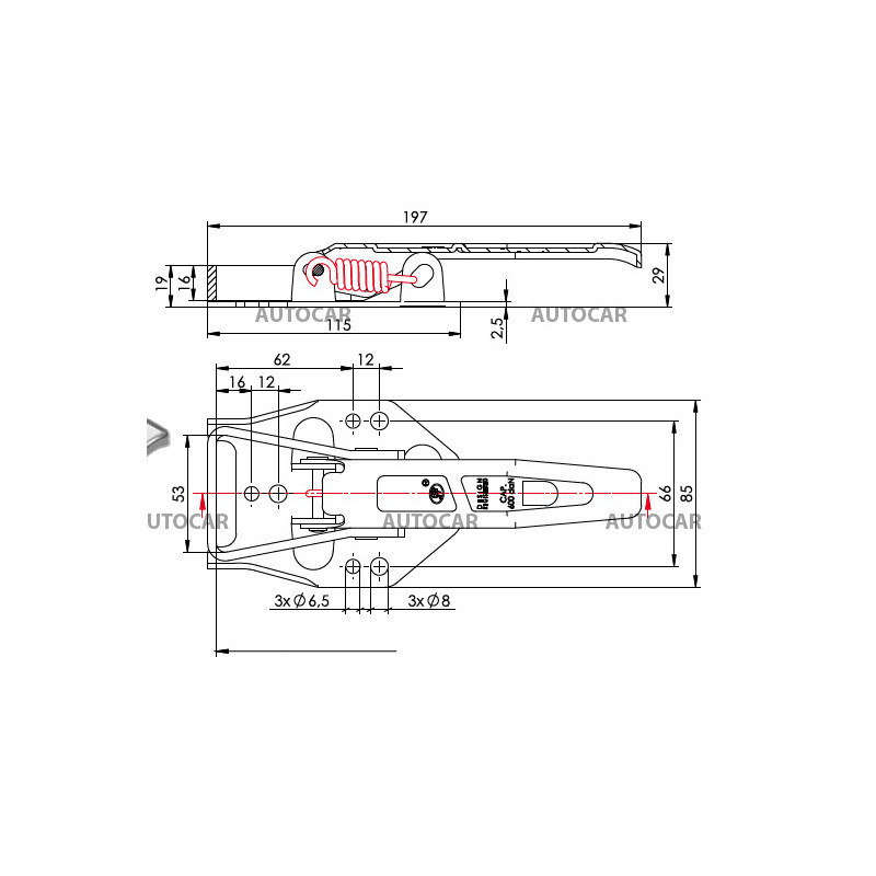 Uzáver bočnice ZB-04C