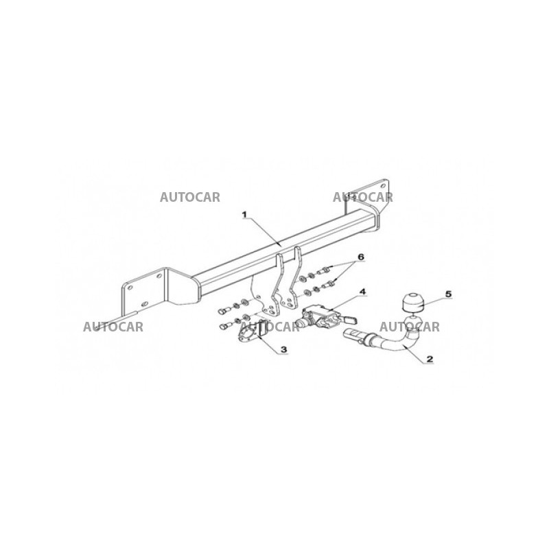 Ťažné zariadenie pre seria 1 - 5 dv E 87 - automatický systém - od 2004 do 